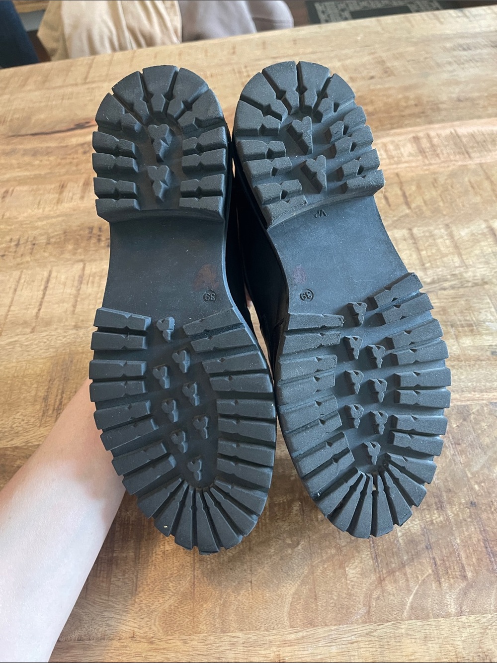 Miz Mooz Legend Loafer 39 Black Platform Chunky 8.5-9 - Picture 7 of 11